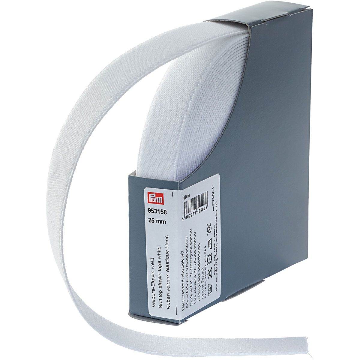 Prym Soft Top Elastic 25mm White