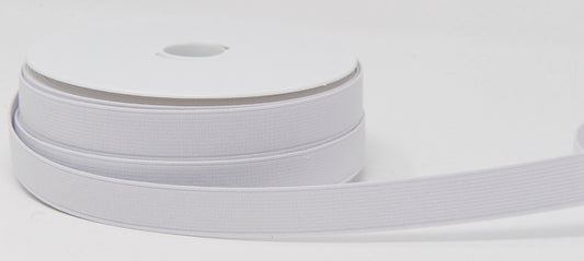 White Woven Elastic - 20mm
