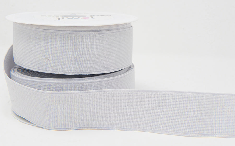 White Woven Elastic - 40mm