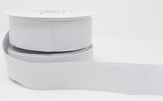 White Woven Elastic - 40mm