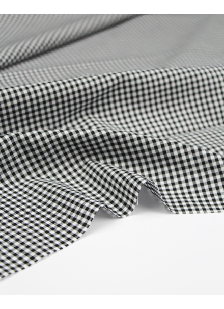 Yarn Dyed Cotton Gingham - Black