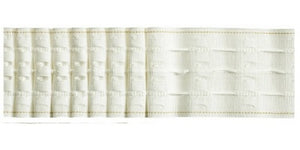 Hallis Multi- Woven 76mm (3") White Pencil Pleat Tape