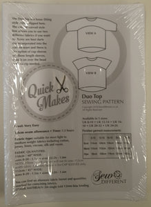 Quick Makes - Duo Top - Sew Different