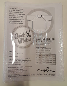 Quick Makes - Boxy Raglan Top - Sew Different