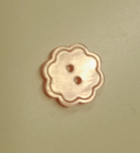 Bonfanti Pink Pearlised Flower Shaped Buttons