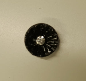 Bonfanti Black Diamante Shank Button