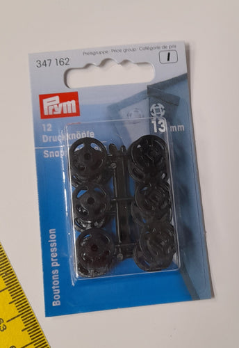 Prym Snap Fasteners - Black 13mm