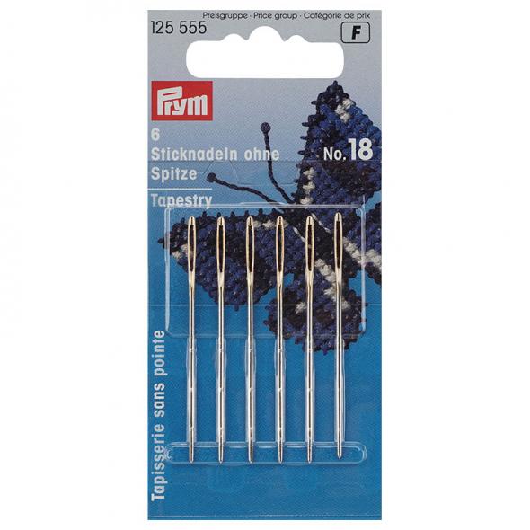 Prym - Embroidery Needles - Tapestry - No.18 (125555)