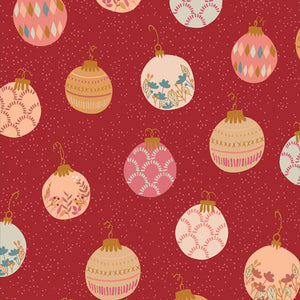 Red Christmas Bauble Cotton