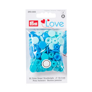 Prym Colour snap fastener - Prym Love - 12.44 mm - blues