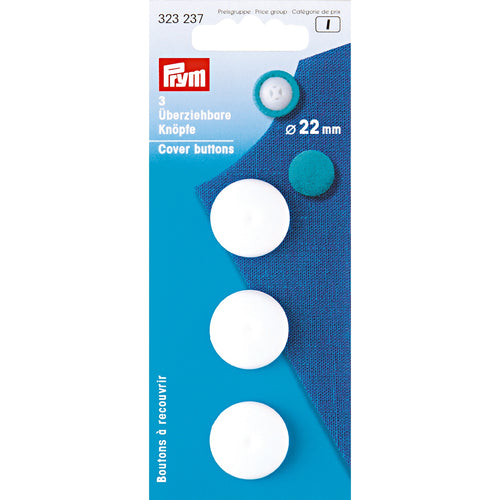 Prym Cover Buttons 22mm, 3 pack