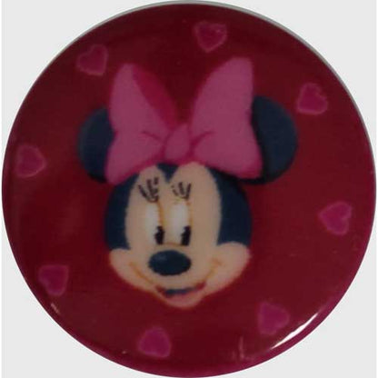 Minnie Mouse Red Background Disney Button -  15mm