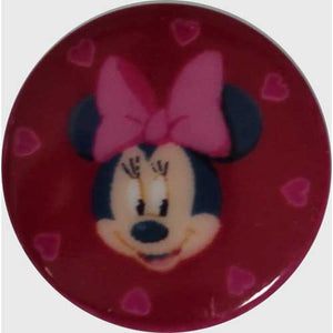 Minnie Mouse Red Background Disney Button - 10 mm & 15mm