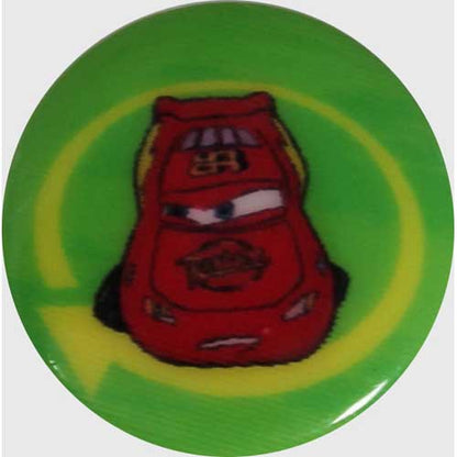Lightning McQueen Green Background  Disney Button - 15mm