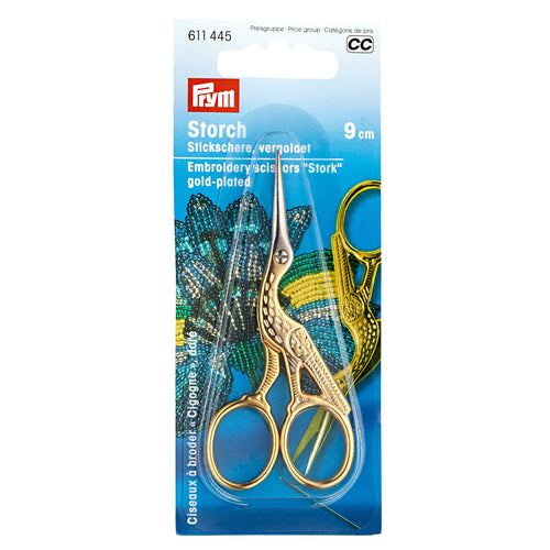 Prym Embroidery Scissors - 9cm - Gold-Plated