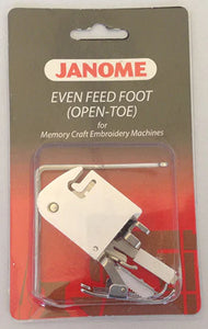 Janome - Even Feed Foot - Open Toe
