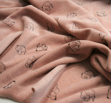 Pink Elephants - Cotton Velour