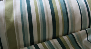 Spruce Goa Stripe, (blue/green) - Soft Furnishing Cotton
