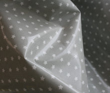 Grey Twinkle Stars - PVC/ Oilcloth