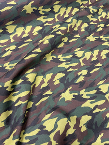 camouflage print cotton poplin