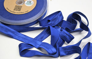 Cobalt Blue - Stretch Shiny Bias Tape - 20mm