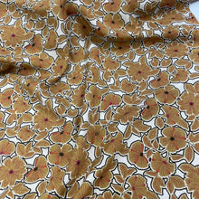 Golden/Tan Floral Print - Viscose