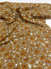 Golden/Tan Floral Print - Viscose