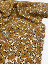 Golden/Tan Floral Print - Viscose