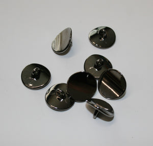 Black Satin Fabric Buttons, 16mm, 18mm, 20mm, 23mm, 25mm, 31mm