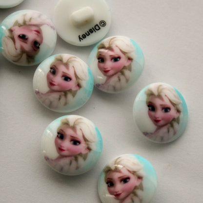 Elsa Disney Button - 25mm
