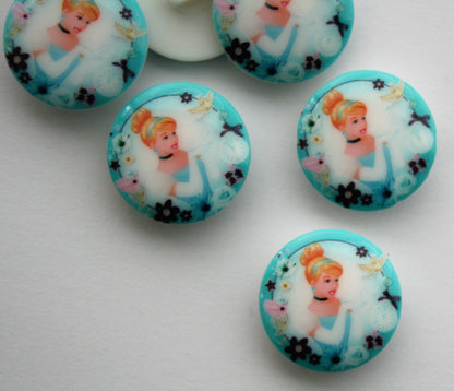Cinderella  Disney Button - 25mm