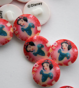 Snow White Disney Button - 20mm