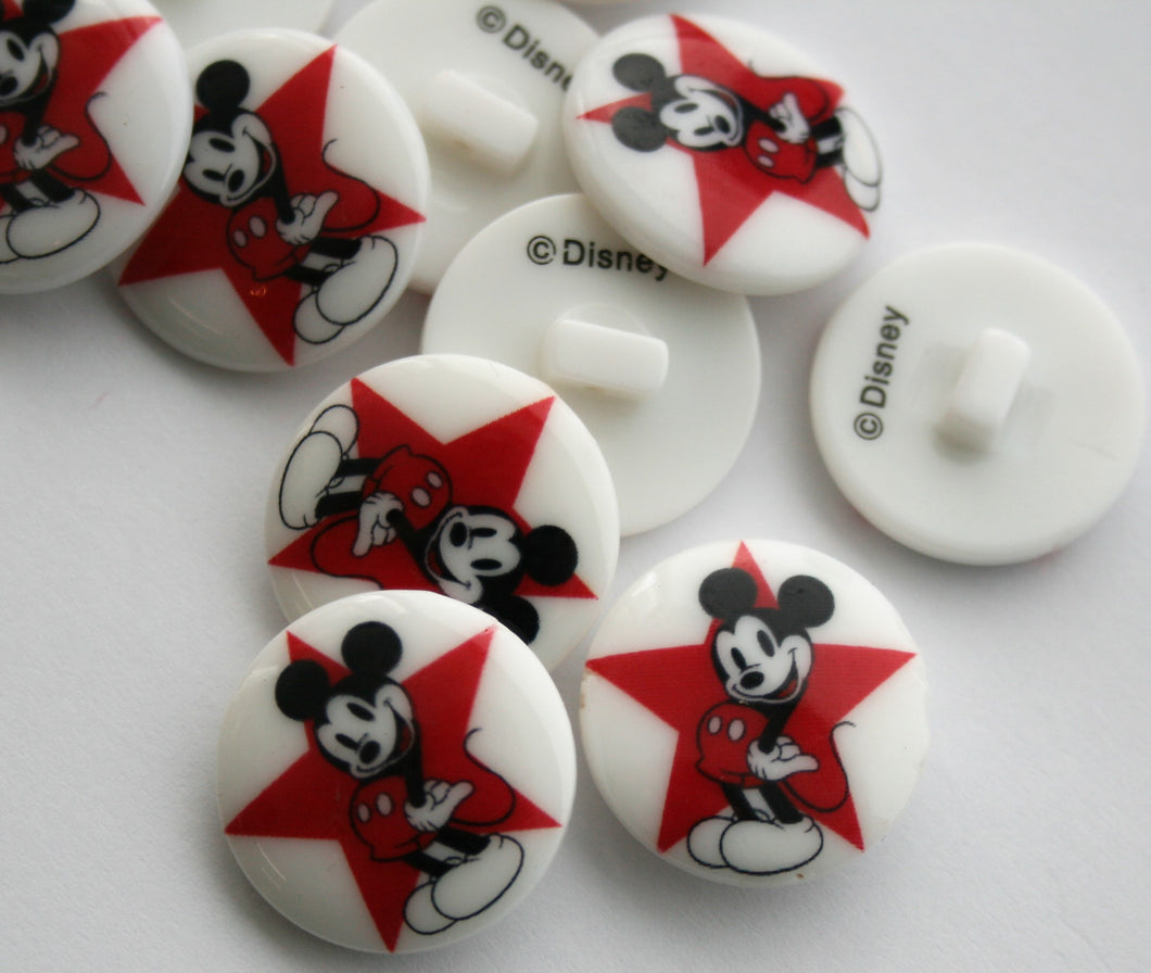 Classic Mickey Mouse Disney Button - 25mm