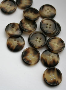 Tortoiseshell Shiny Coat Buttons