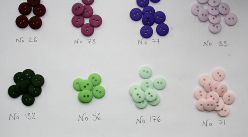 Smartie Matte Finish Round Buttons