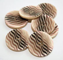 Printed Zig-Zag 20mm Buttons