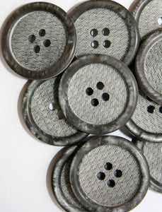 Marble Rimmed Herringbone Buttons