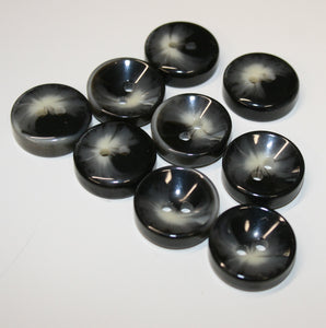 Chunky Black/Grey Swirl Buttons