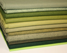Wool Felt (30x 45cms) Greens
