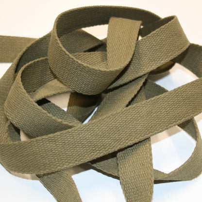 Plain Colour Cotton Webbing Tape (25mm)