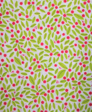 Spring Greens and Berries Print - Organic Cotton