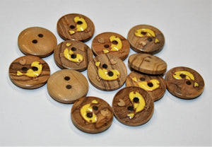 Little Bird - Wooden Bonfanti Buttons - 13706