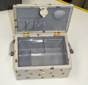 Sewing Basket - Storage Box - Medium - Bees