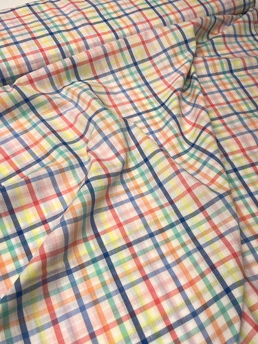 Bright Yarn Dyed Check- Cotton Poplin