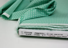 Bright Mint/ Pastel Green Dot - Cotton