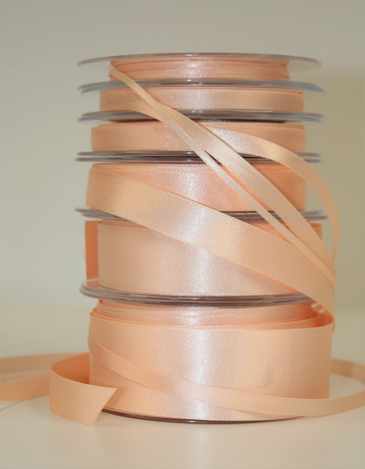 Peach Color Ribbons Peach Satin Ribbon – The Carolyn Rose School of Sewing