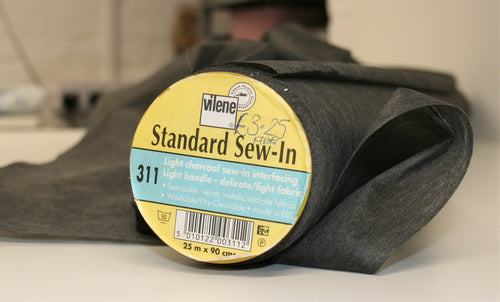 Charcoal Lightweight Sew-in Interfacing