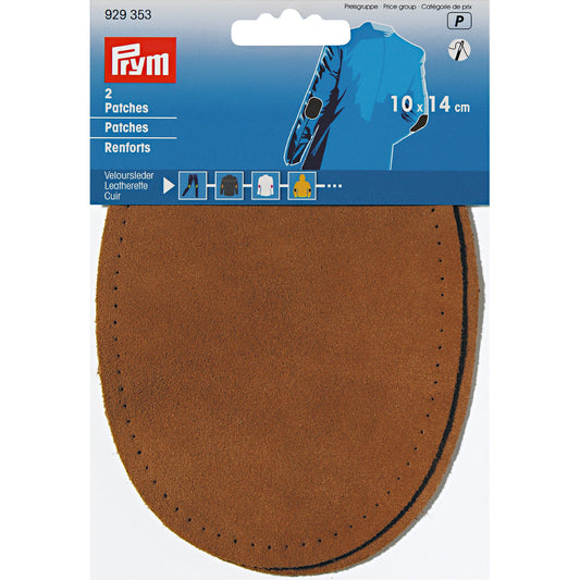 Prym Patches leatherette - sew-on - 10 x 14cm - Camel