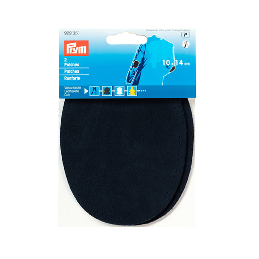 Prym Patches leatherette - sew-on - 10 x 14cm - Navy Blue