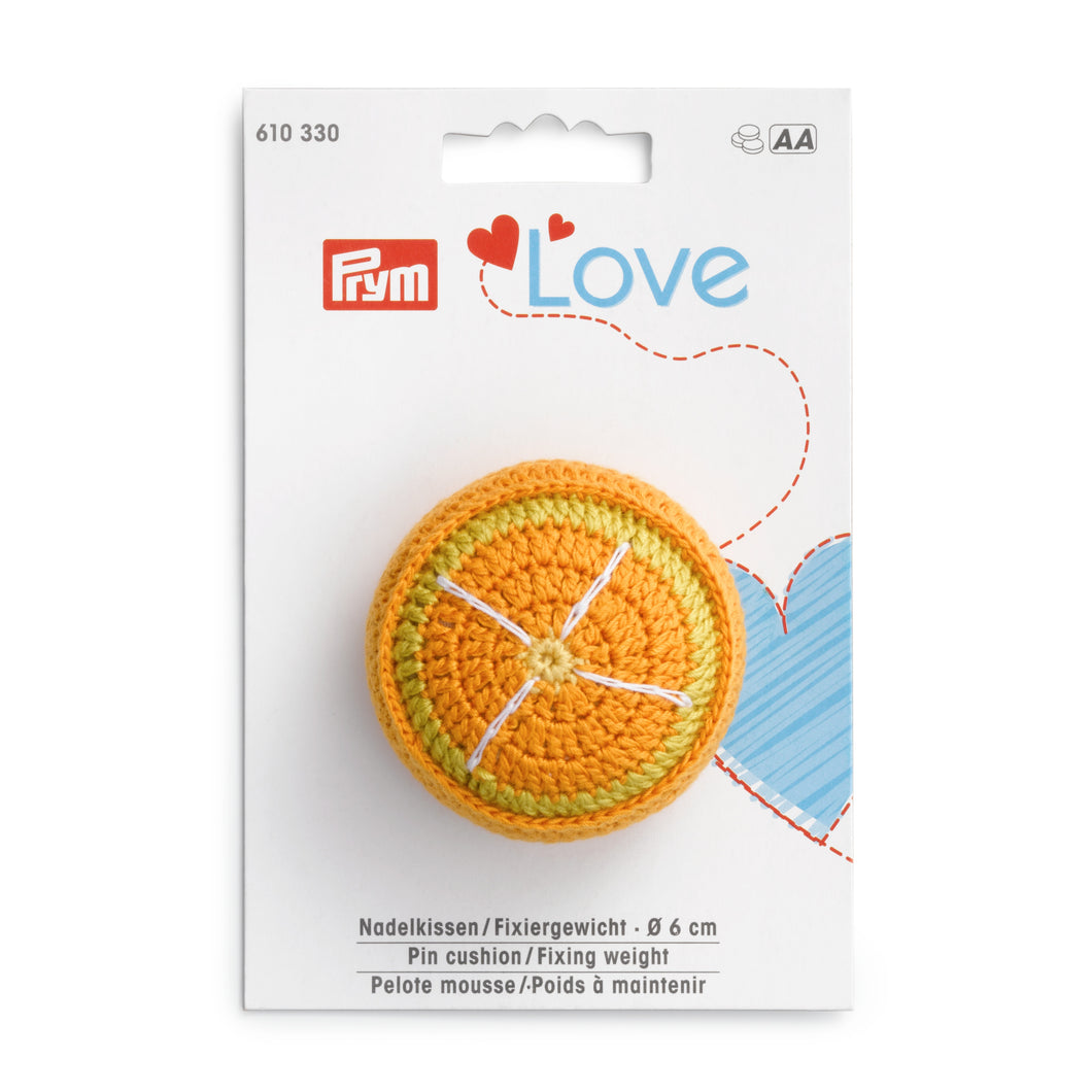 Pin cushion/Fixing weight - Prym Love - Orange